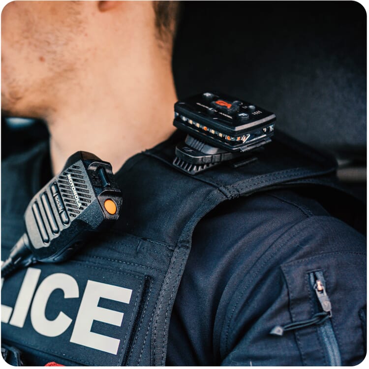 Police, Law Enforcement Safety Light, Hands Free Shoulder/Uniform Light